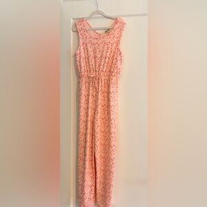 Trixxi Girl Pink Floral Jumpsuit – Girls Size M (10/12)